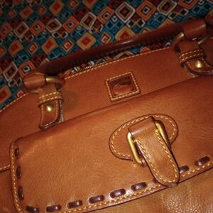 Vintage Y2K Dooney & Bourke Florentine Satchel handbag eather Duck Leather